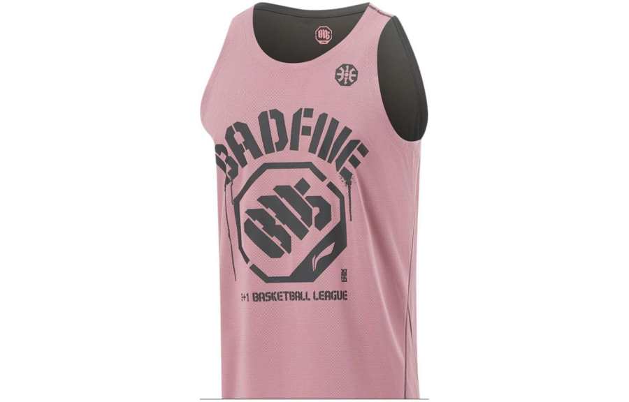 Li-Ning Li Ning BADFIVE Basketball Jersey Men's Apricot Pink Obsidian Gray