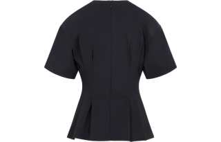 THEORY T Shirts Women's Black Crew Neck Moderate Straight Fit