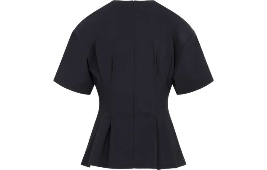 THEORY T Shirts Women's Black Crew Neck Moderate Straight Fit