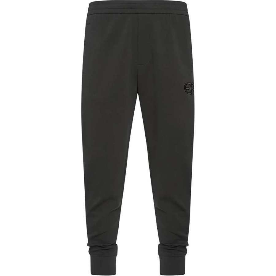 EMPORIO ARMANI Logo-embroidered Jersey Track Pants