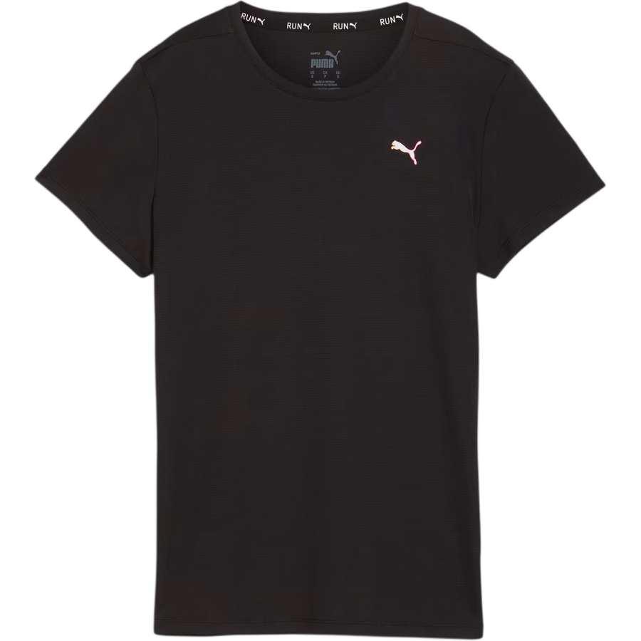 PUMA T Shirts Women's Black Crew Neck Moderate