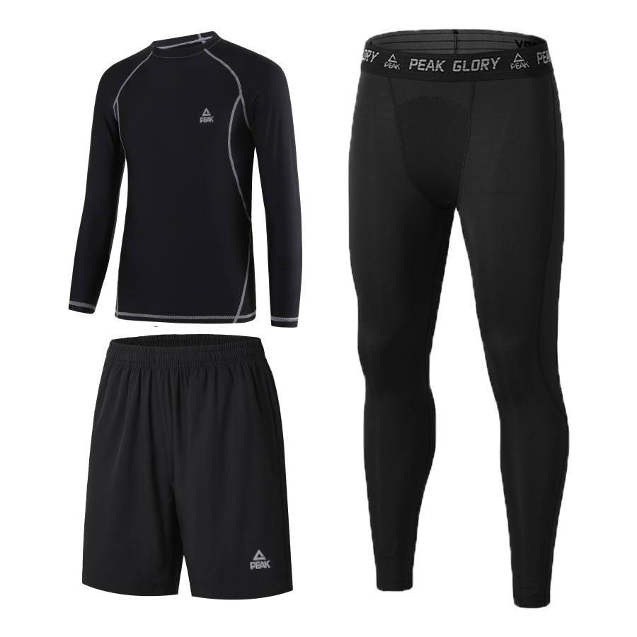 PEAK Fitness Set Unisex Three Piece Set Black