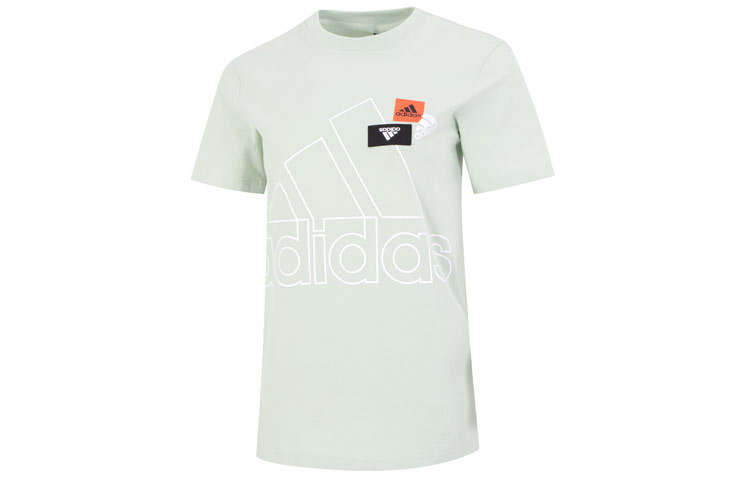 Adidas Adidas Set in Sleeve T Shirt Women's Light Gray