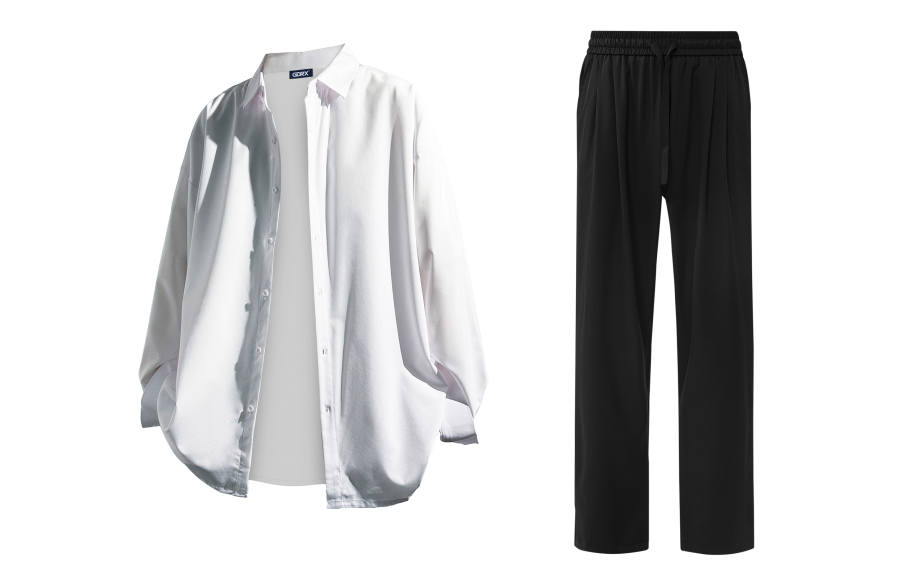 GDRX Shirt Matching Sets Unisex Lapel Moderate
