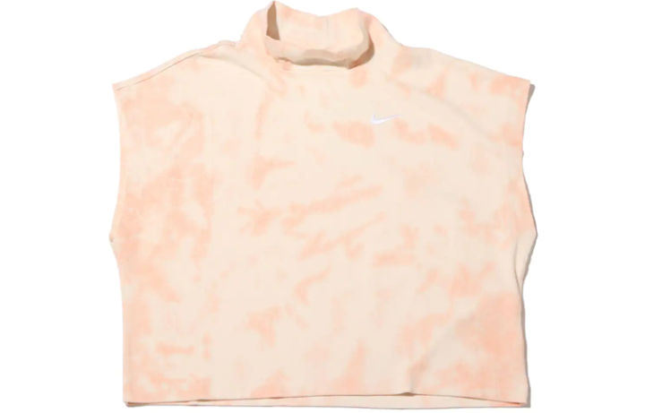 Nike Nike T Shirts Women's Pink Turtleneck Moderate Straight Fit