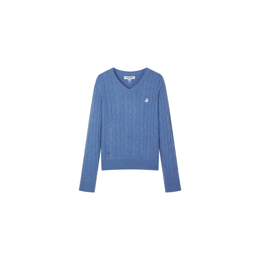 Teenie Weenie Sweaters Women's V Neck Moderate A Line