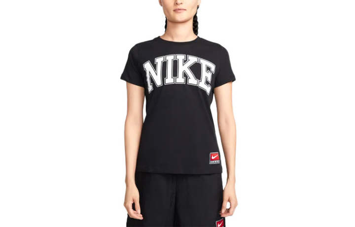 Nike Nike T Shirts Women's Black Crew Neck Moderate Other