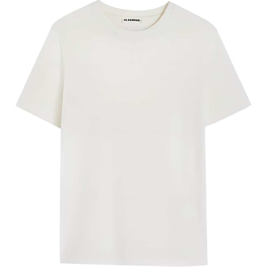 JIL SANDER + Crewneck Logo Patch T Shirt