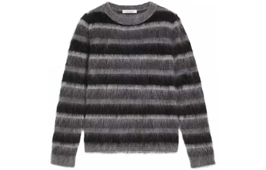 MaxMara MaxMara Sweaters Women's Gray Crew Neck Moderate Base Layer