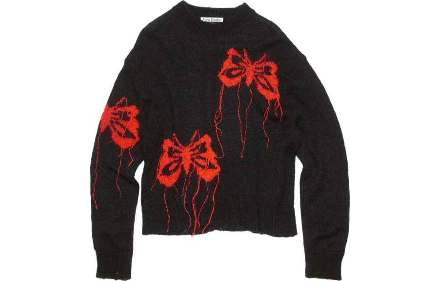 Acne Studios Acne Studios FW23 Sweater Women's Red Black