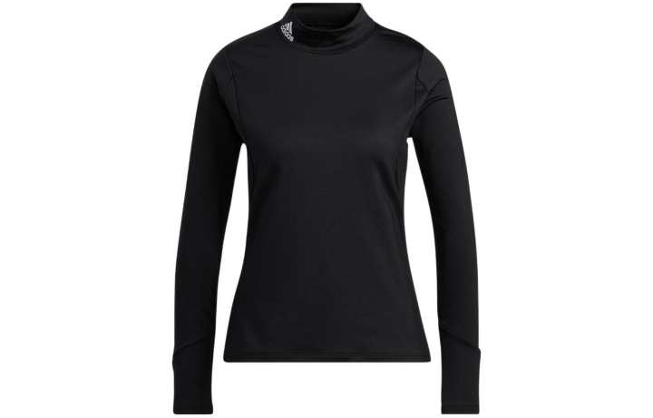 Adidas Adidas T Shirts Women's Black Half Turtleneck Moderate Straight Fit