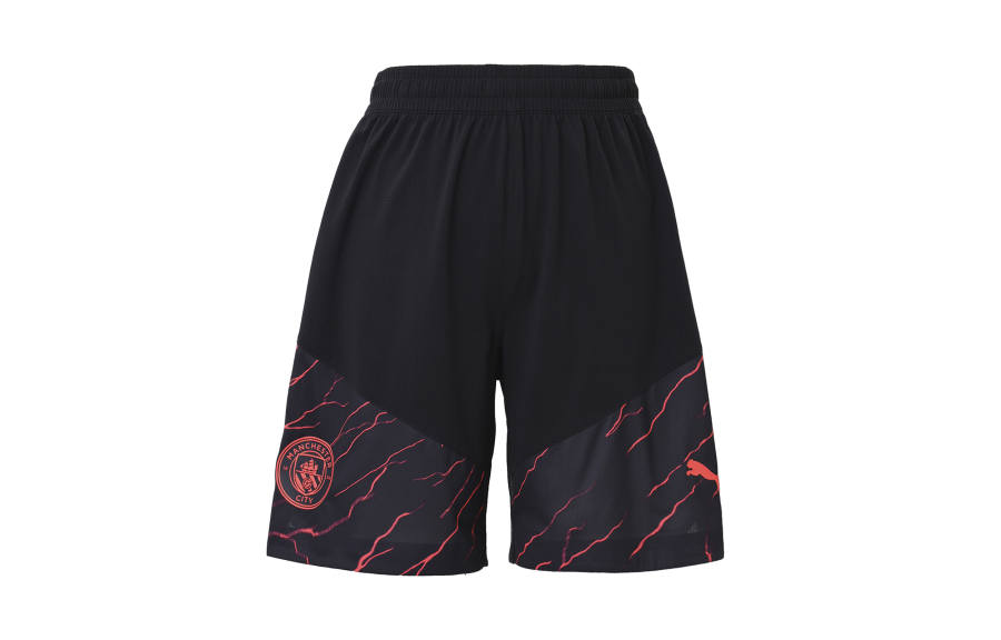 PUMA Manchester City Soccer Bottoms Men's Black Moderate Irregular