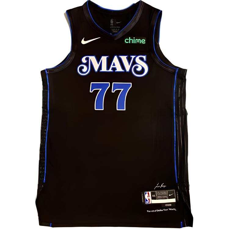 Nike Nike Basketball Jersey AU Player Edition, Dallas Mavericks 23 24 Season, City Edition, Doncic Size 77 Unisex Dark Blue