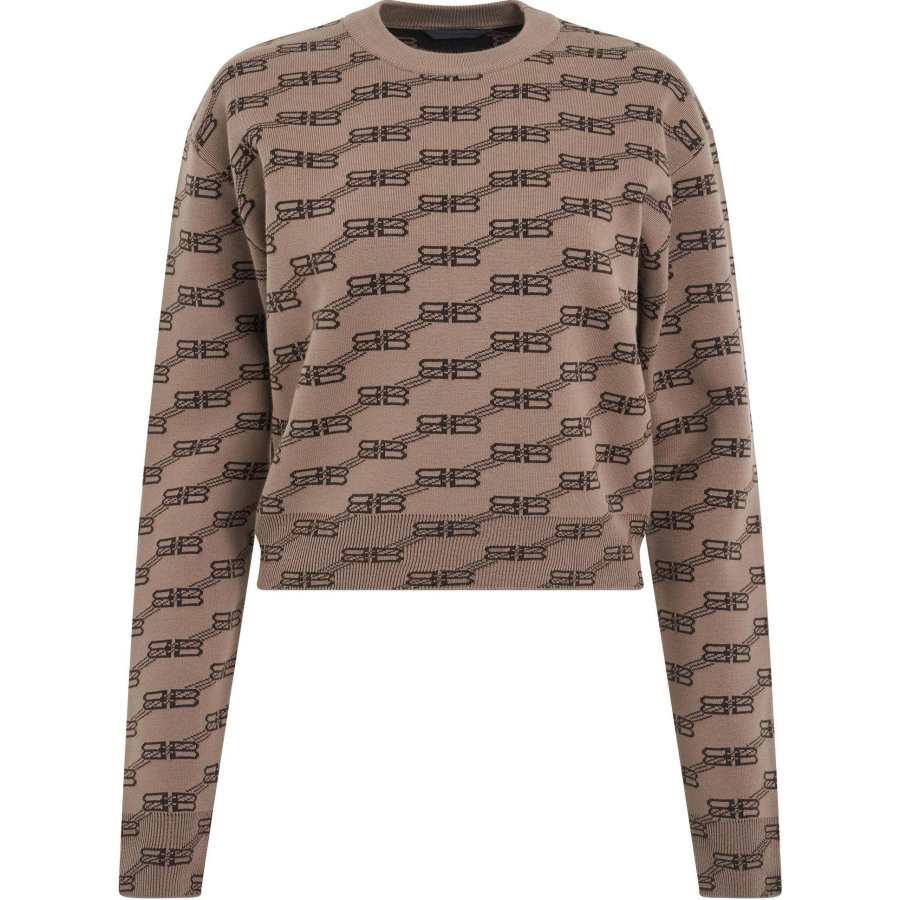 Balenciaga Bb Monogram Knitted Jumper