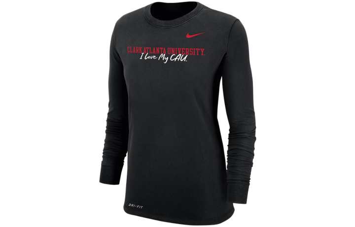 Nike Nike Dri Fit T Shirts Women's Black Crew Neck Moderate Straight Fit