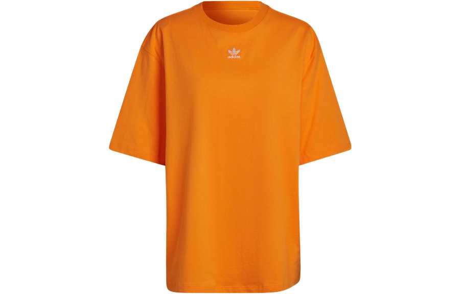 Adidas Originals Drop Shoulder Sleeve T Shirt Women's Light Orange Yellow