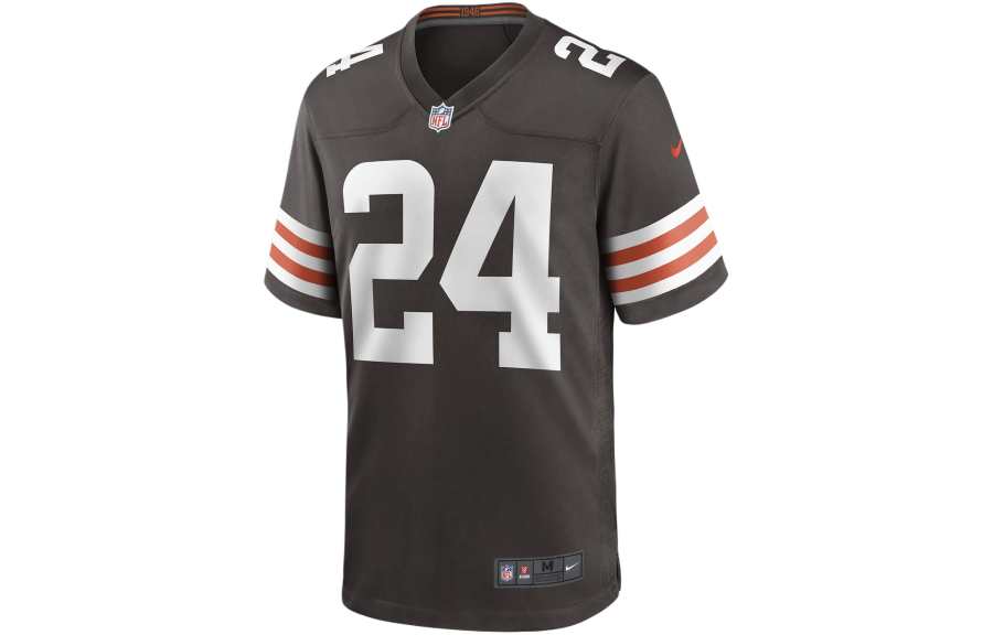 Nike Nike Game Football Jersey Soccer Jersey Cleveland Browns, Nick Chubb Men's Seal Brown