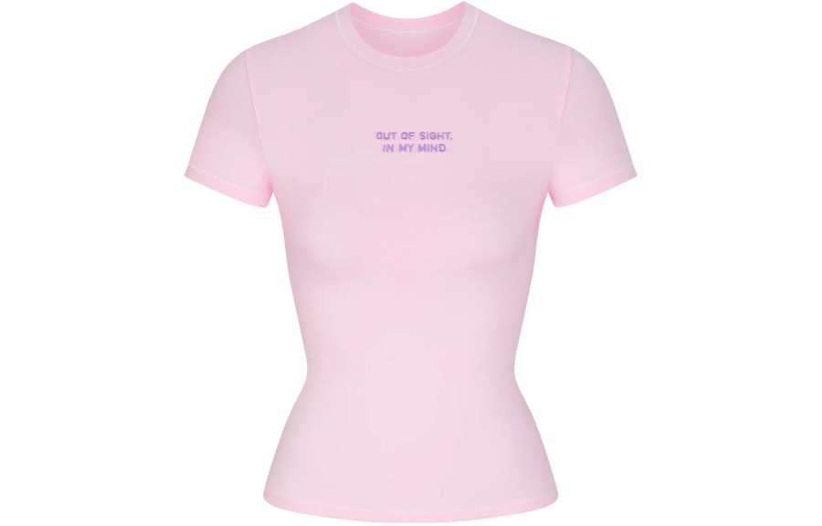 Skims Valentine's Day Collection T Shirt Women's BABY PINK/Light Pink