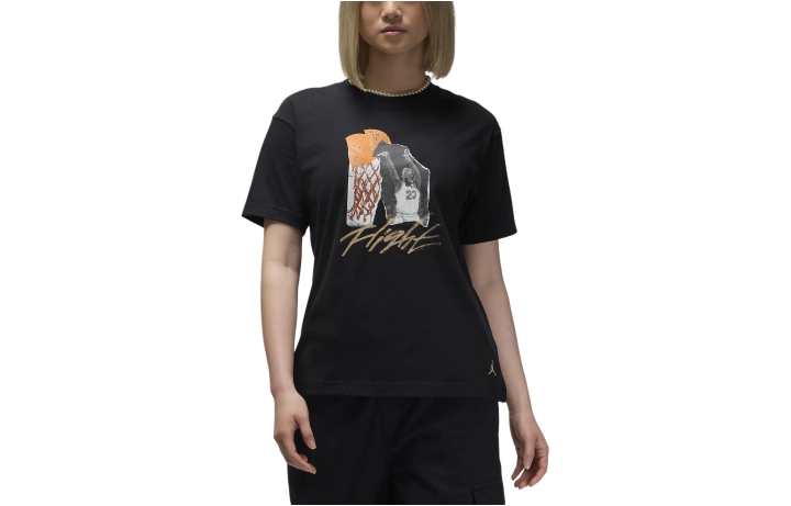 Jordan Jordan Drop Shoulder Sleeve T Shirt Women's Black