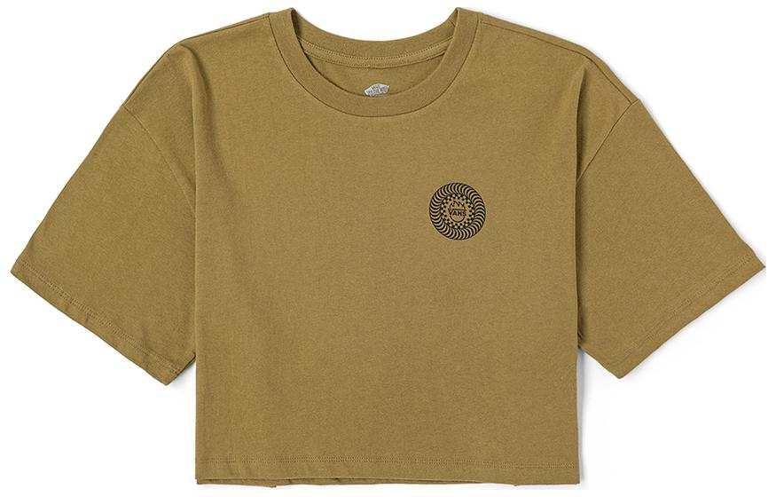 Vans x Spitfire VANS X SPITFIRE WHEELS Drop Shoulder Sleeve T Shirt Women's Olive Brown