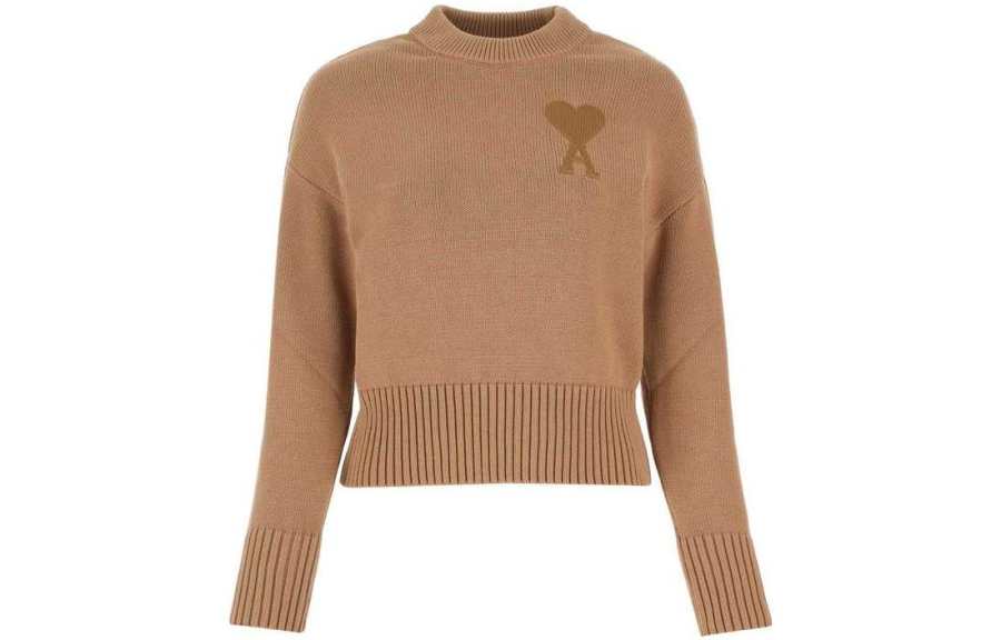 AMIPARIS Paris Ami De Coeur V-Neck Knitted Jumper