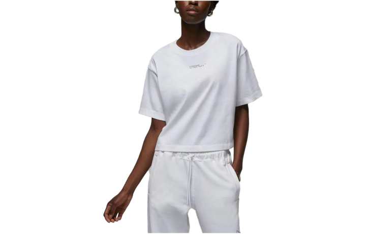 Jordan Jordan Drop Shoulder Sleeve T Shirt Women's White