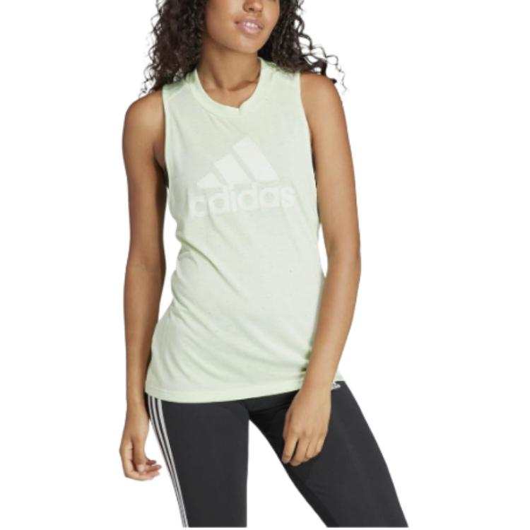 Adidas Adidas Clothing Tank Tops Women's Cyan Crew Neck Racerback