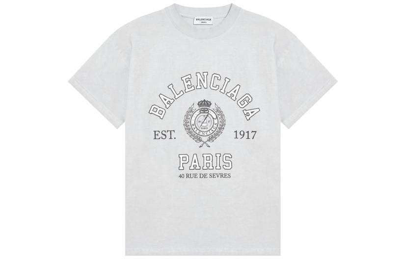 Balenciaga College 1917 T Shirt White