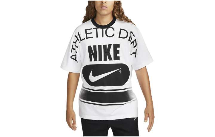 Nike Nike T Shirts Women's White Crew Neck Moderate Straight Fit