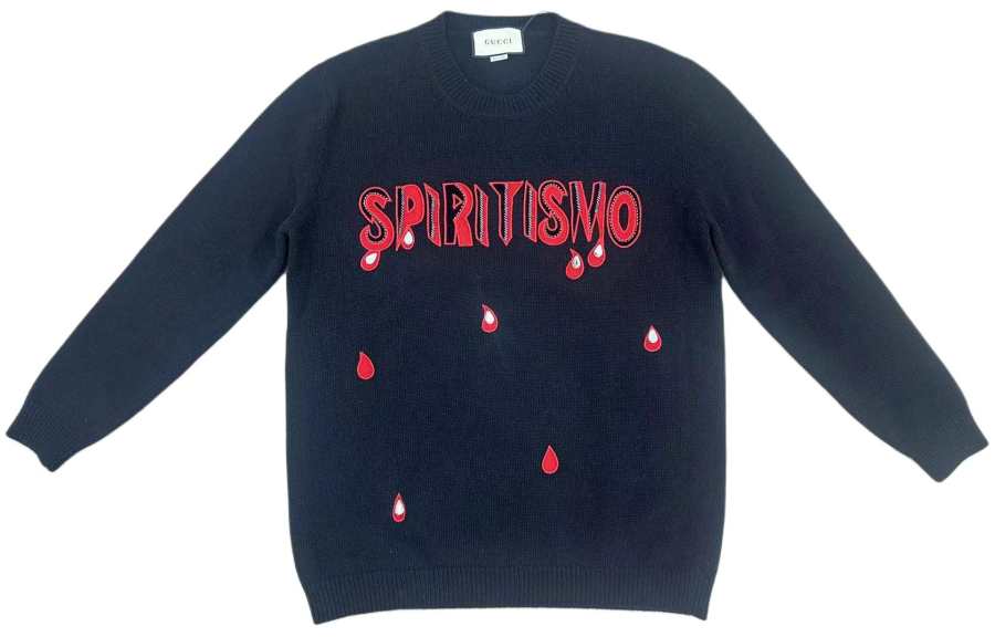 GUCCI Sweaters Women's Black Crew Neck Moderate Other