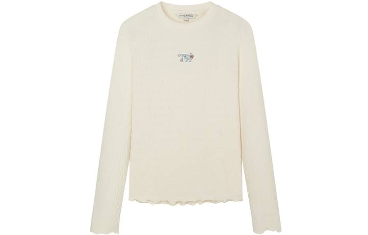 Teenie Weenie T Shirts Women's Crew Neck Moderate Straight Fit