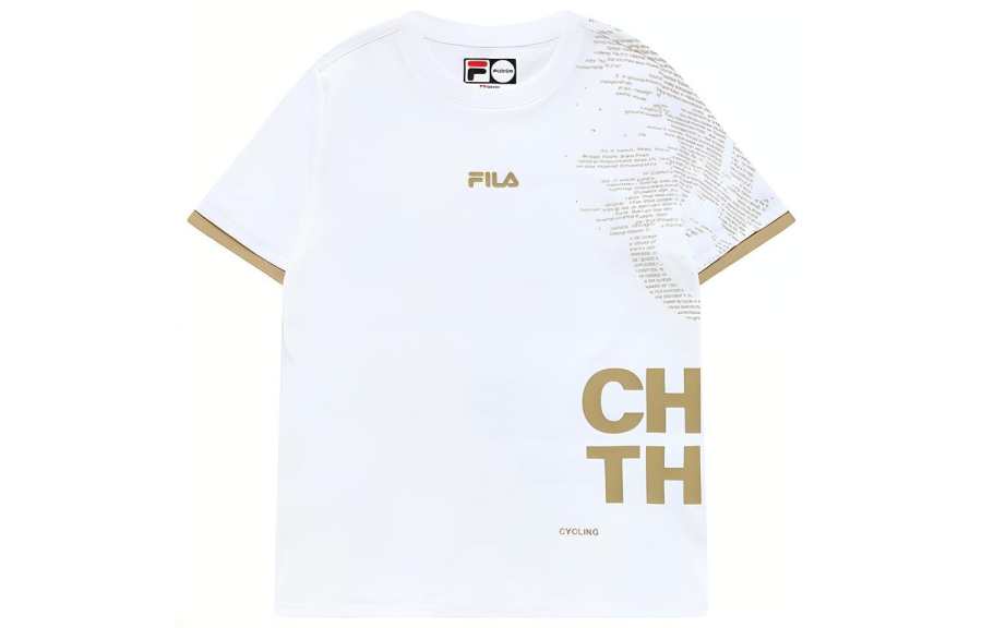 FILA FUSION Set in Sleeve T Shirt Women's Standard White