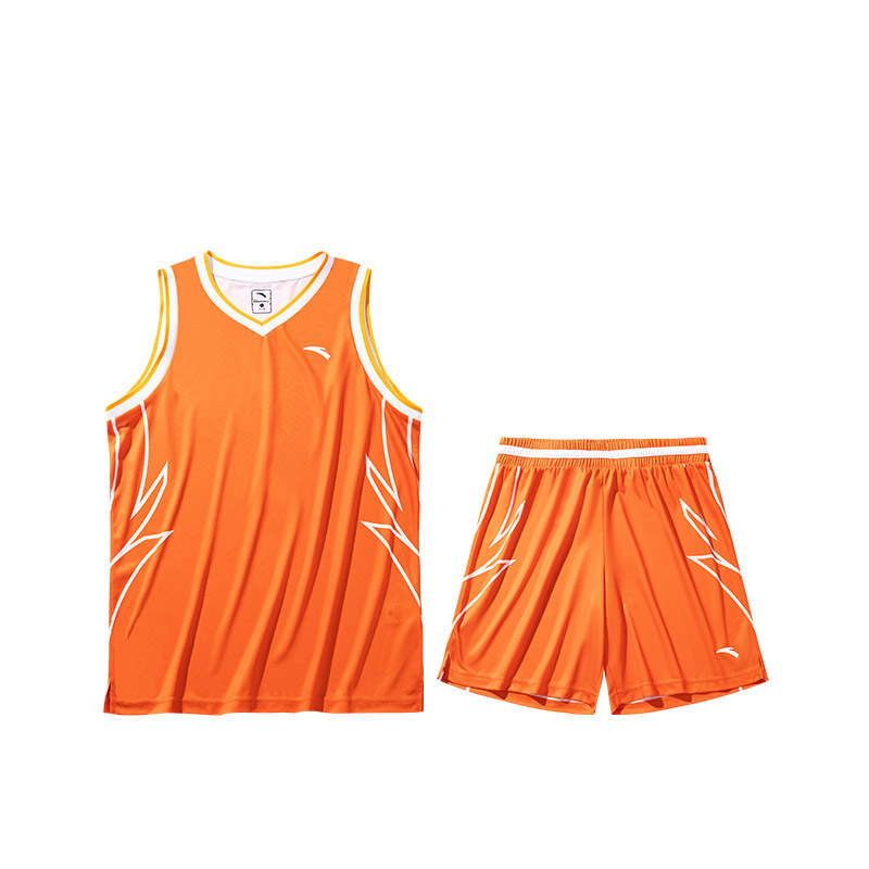 Anta Basketball Collection Basketball Suit Men's Fiery Orange/Fiery Orange/Pure White