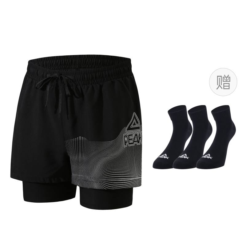 PEAK Sports Shorts Men's Comes With Socks