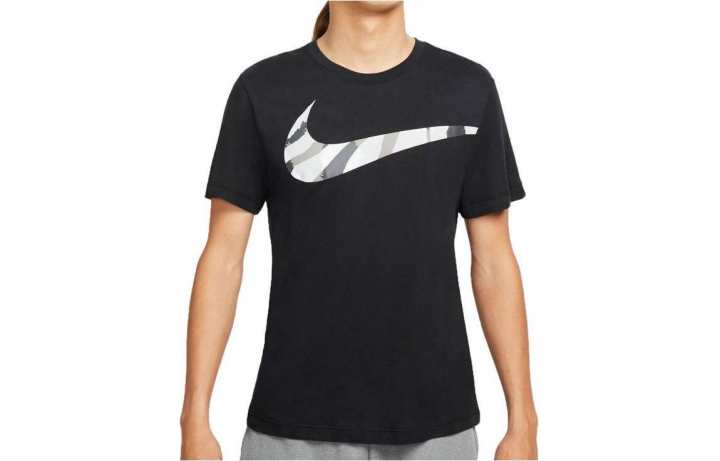 Nike Nike T Shirts Women's Black Crew Neck Moderate Straight Fit