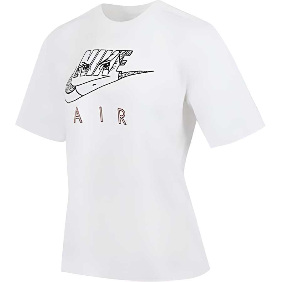Nike Nike Sportswear Boxy Logo Print Retro Crewneck Pullover T-Shirt White