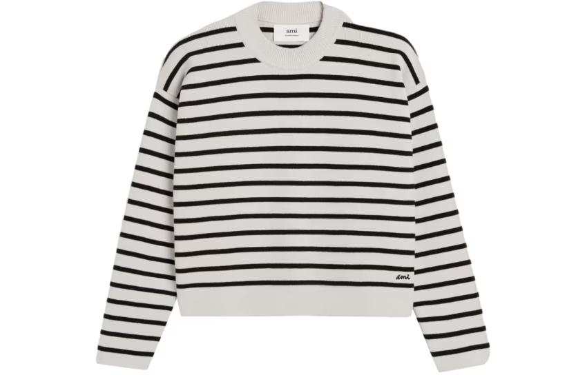 AMIPARIS Ami Striped Long Sleeved Jumper