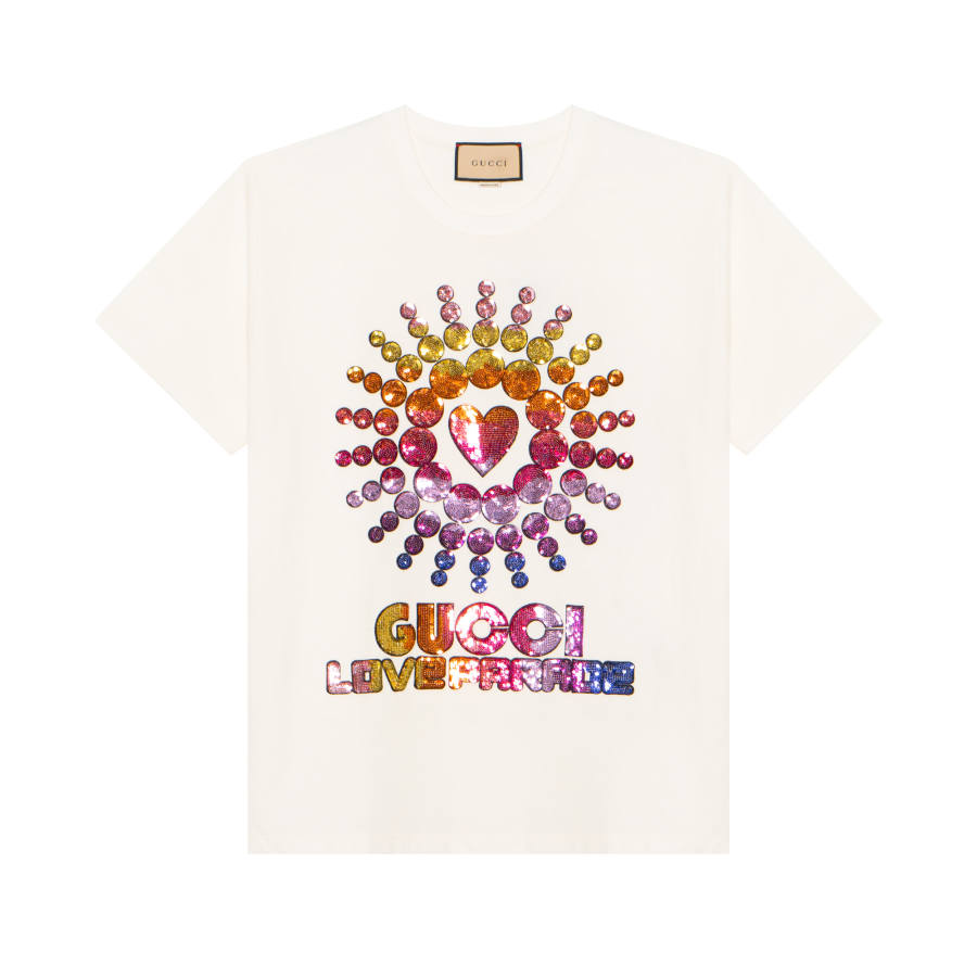 GUCCI Love Parade Oversized T shirt White
