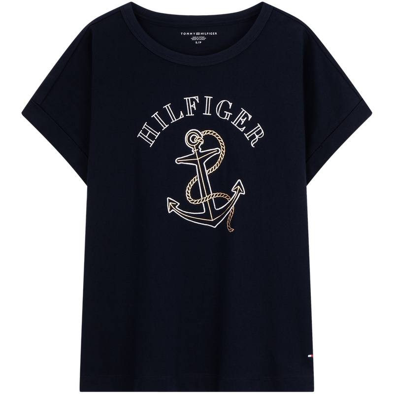 Tommy Hilfiger T Shirt Women's Navy Blue