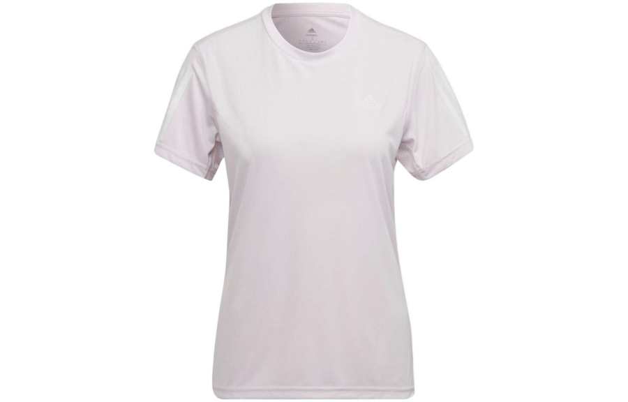 Adidas Adidas T Shirts Women's Light Pink Crew Neck Moderate Straight Fit
