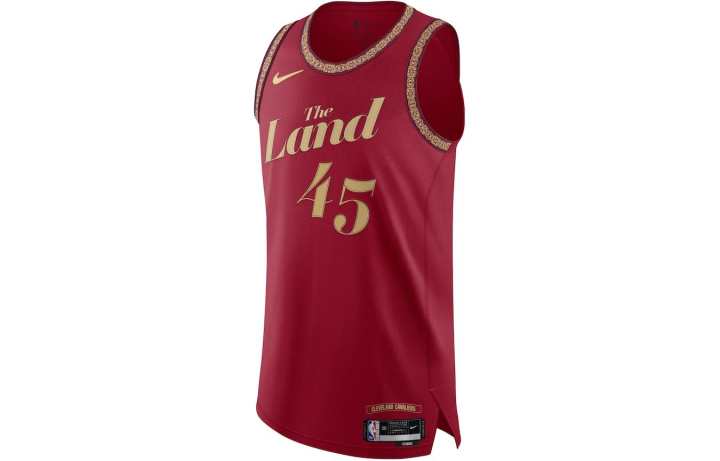 Nike Nike Basketball Jersey Cleveland Cavaliers, Donovan Mitchell, City Edition Men's Burgundy
