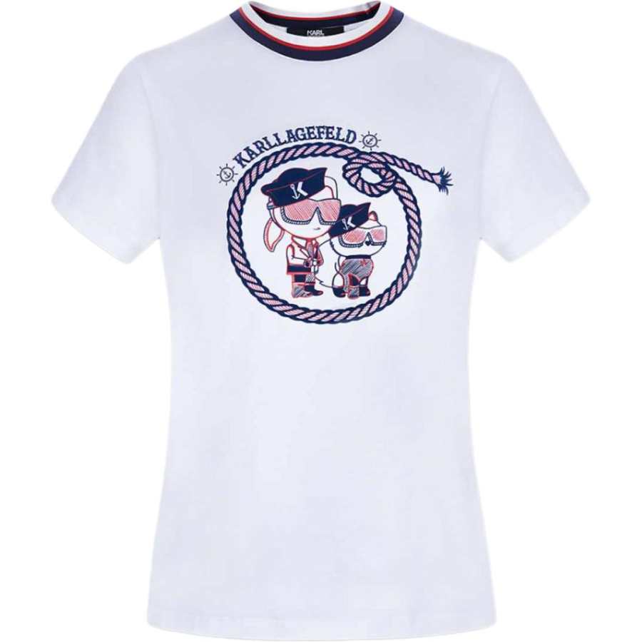 KARL LAGERFELD / Karl Lagerfeld Jeans Regular T Shirt Women's White