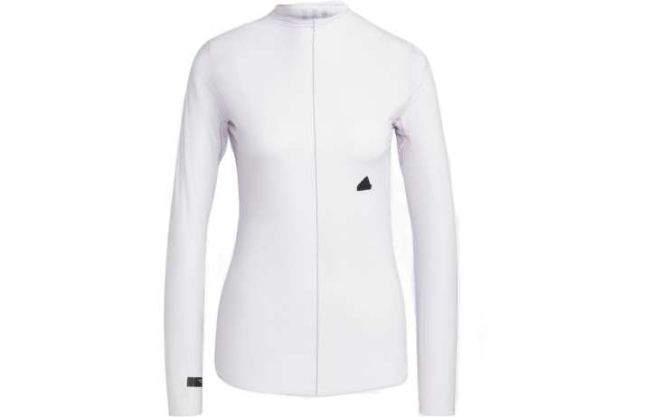 Adidas Adidas T Shirts Women's Silver Half Turtleneck Moderate Straight Fit