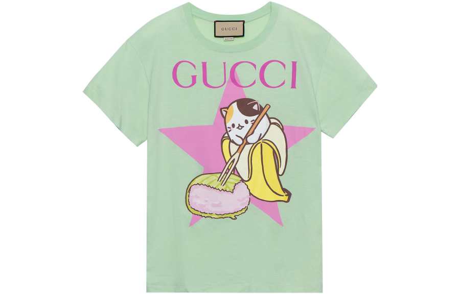 GUCCI Love Parade T Shirt Women's Mint Green