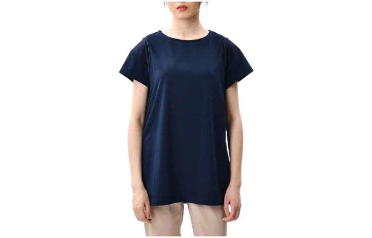 New Balance New Balance T Shirts Women's Dark Blue Crew Neck Moderate Straight Fit