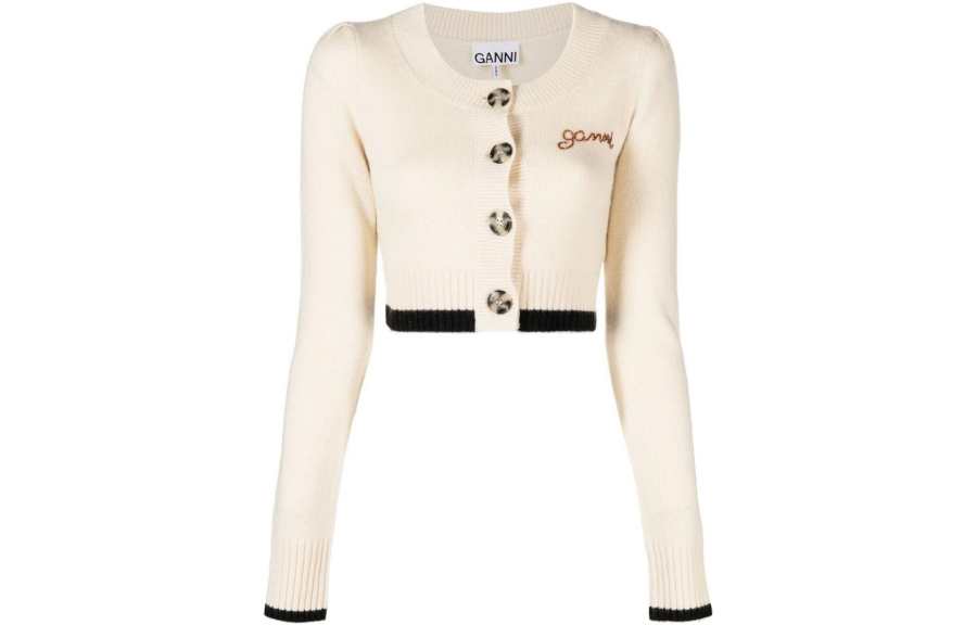 GANNI FW22 Sweater Women's Khaki