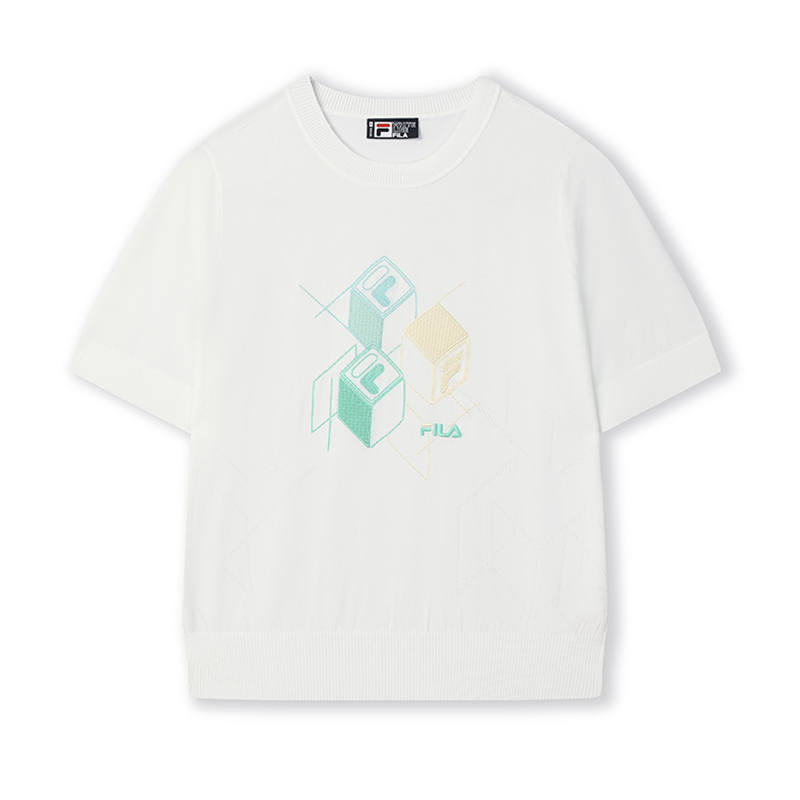 FILA Regular T Shirt Women's Sun White