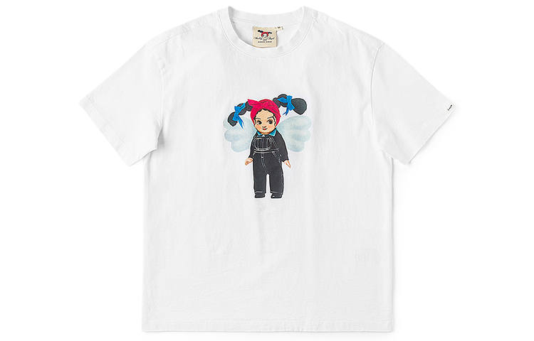 Lee T Shirts Women's White Crew Neck Moderate Straight Fit