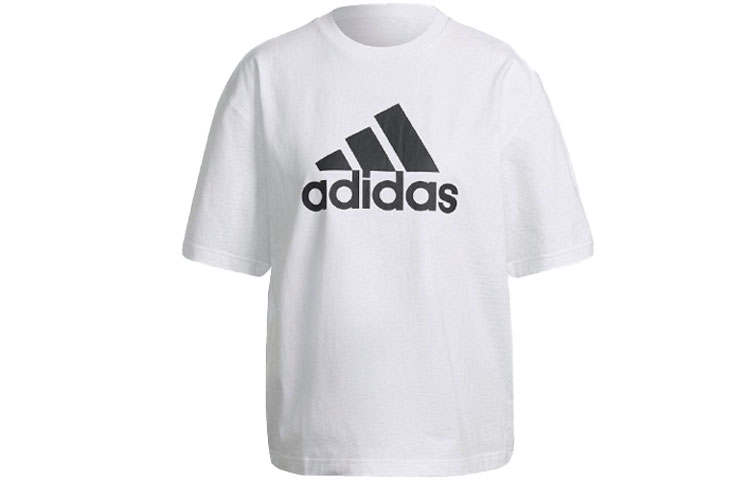 Adidas Adidas T Shirts Women's White Crew Neck Moderate Straight Fit