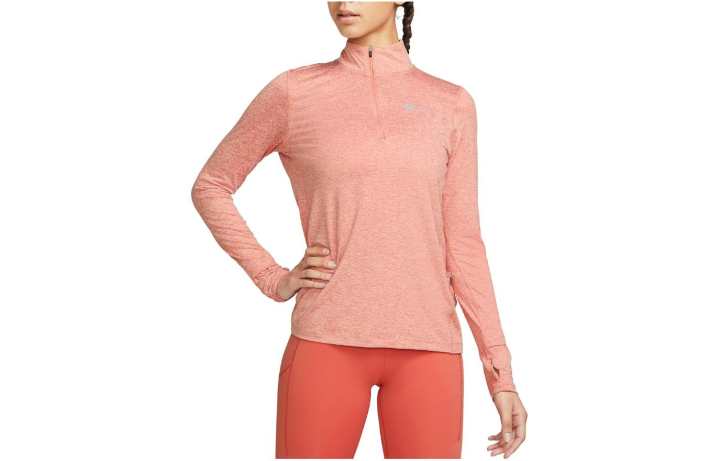 Nike Nike T Shirts Women's Pink Stand Collar Moderate Straight Fit